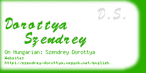 dorottya szendrey business card